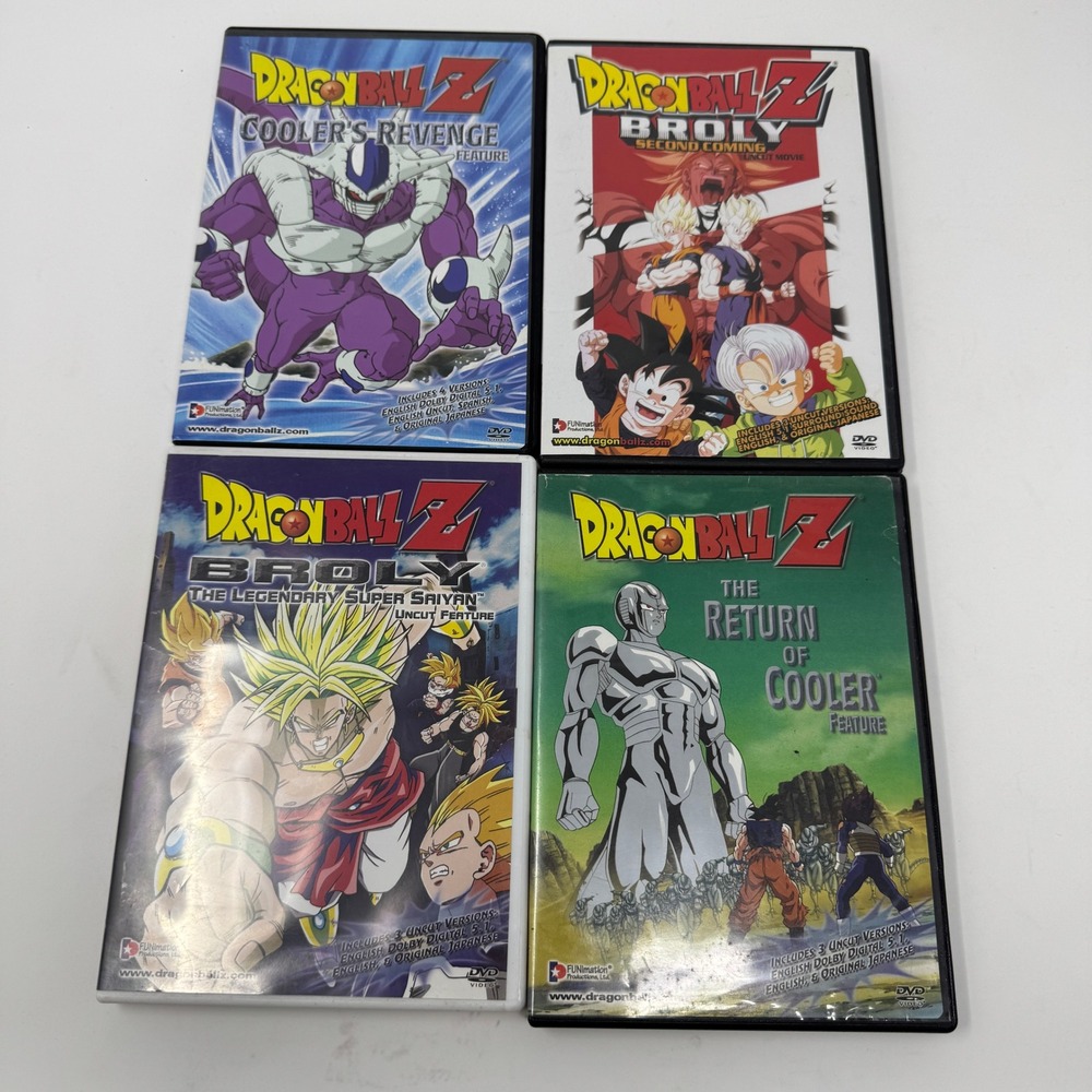 Dragon Ball Z Movie Collection 4 DVD Set Broly Cooler Preowned Anime Funimation
